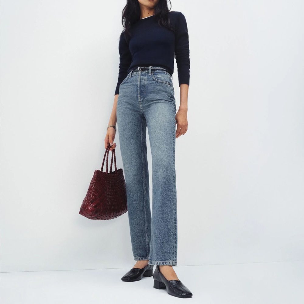 Cynthia High-Rise Straight Cropped Jeans